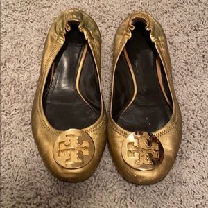 Gold Reva flats